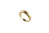 18k yellow gold petite comfort fit wedding ring